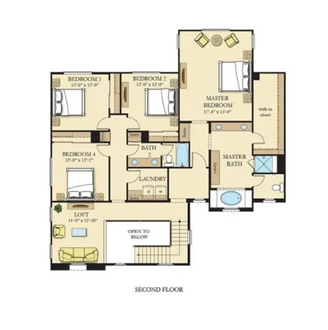 Floor plan 2nd Floor (reversed floor plan)