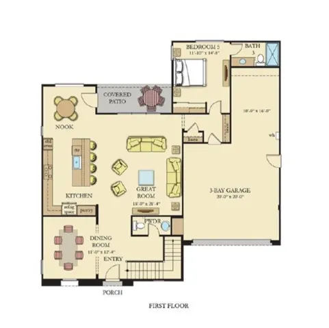 Floor Plan 1 st Floor (reverserd floor plan)