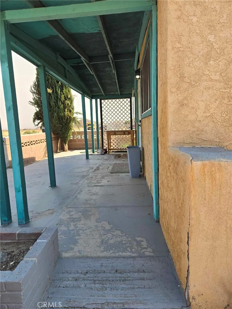 Front porch of front house.
