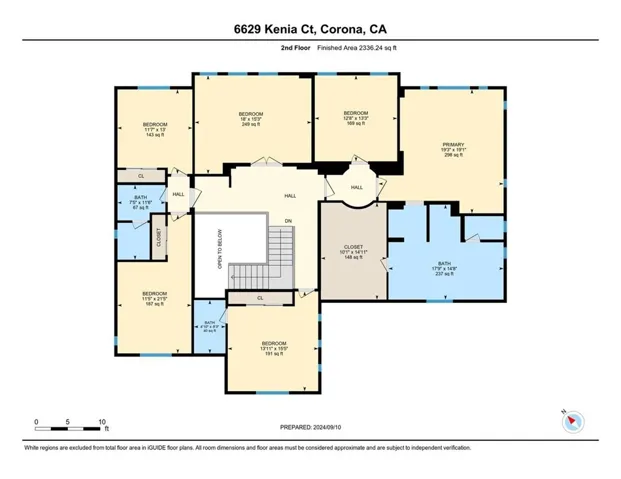 2nd floor, note sqft.