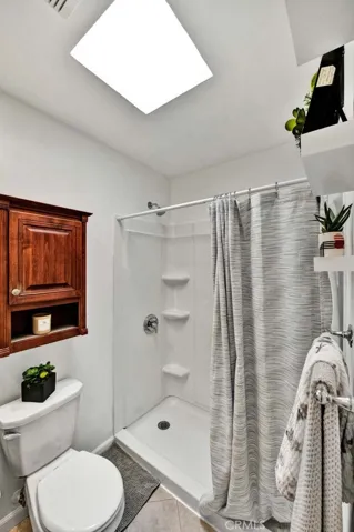 Guest Bathroom has Skylight