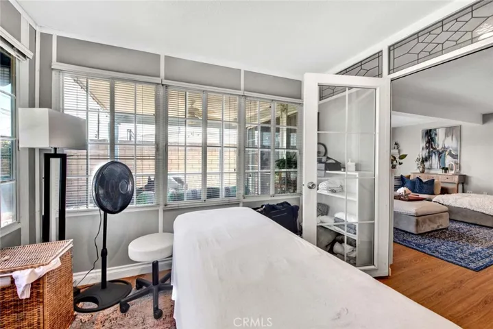 Office is Part of Enclosed Patio