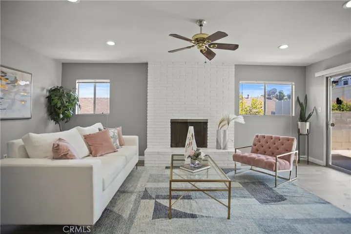 Large Family Room with Fireplace