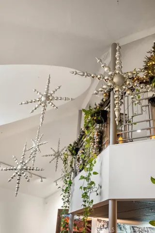 Holiday decor in main entrance
