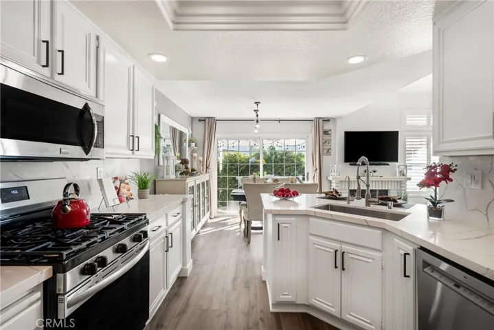 New quartz countertops and stainless steel appliances add a contemporary flair!
