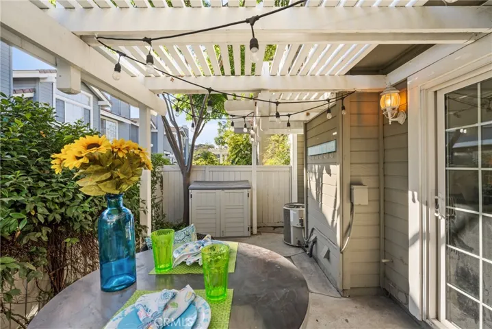 Versatile space for a BBQ, lounge chairs or a larger dining table!