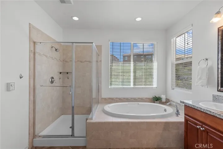primary soaking tubs and walk in shower