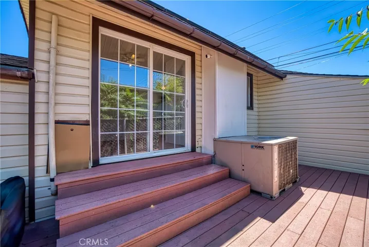 Back yard deck.