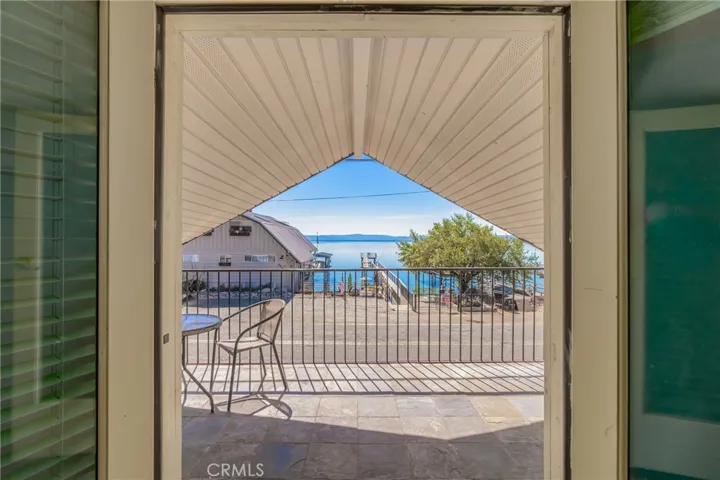 View from upstairs room.