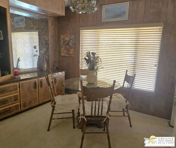 Adjacent Dining Area With Built-in Hutch