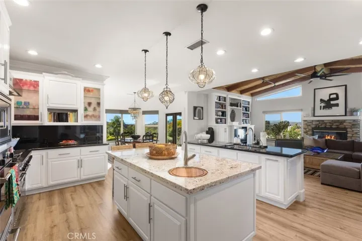 Elegant kitchen light fixtures.