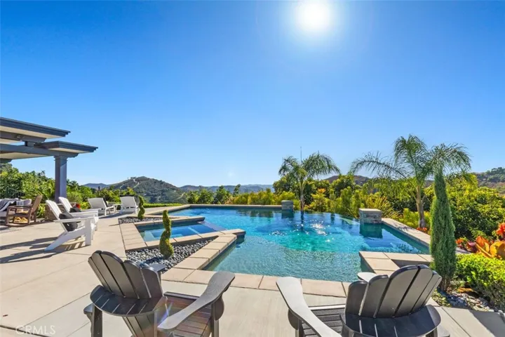 Infinity pool with expansive views.
