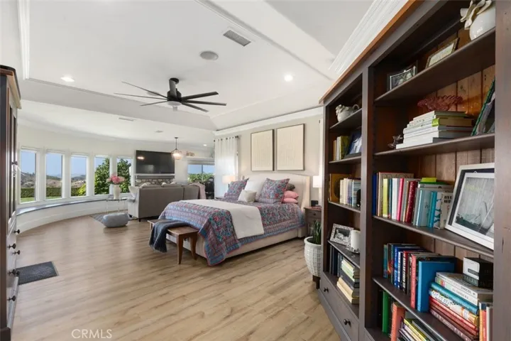 Entrance to master suite with retreat and office area.