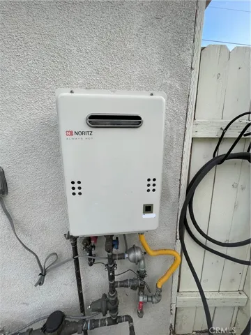 Tankless hot water heater.