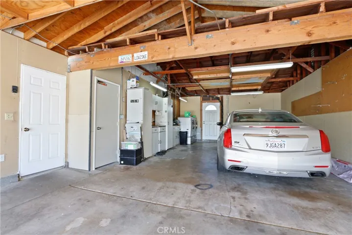 Inside the garage