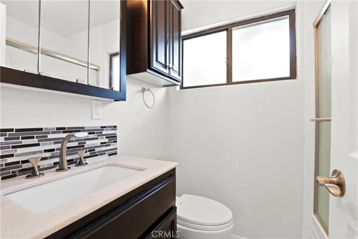 Secondary bathroom off hallway