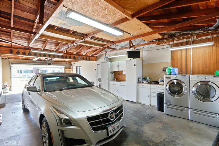 View from the back of the garage