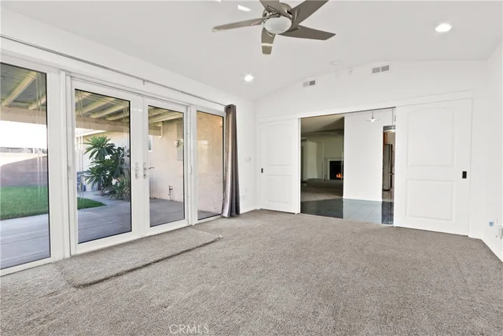 View of bonus room toward dinning area