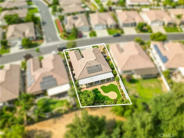 Aerial View of back of Lot