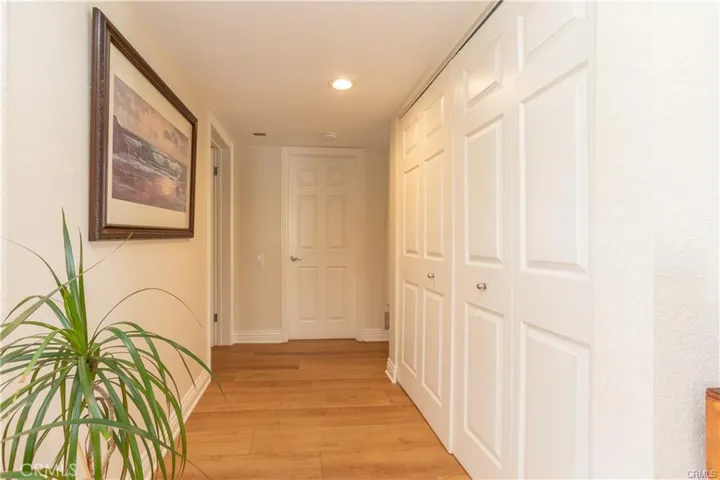 Hall with laundry closet