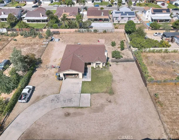 Aerial front yard
