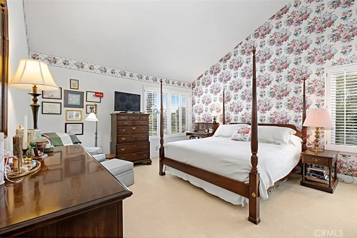 Large Master with High Ceilings & View