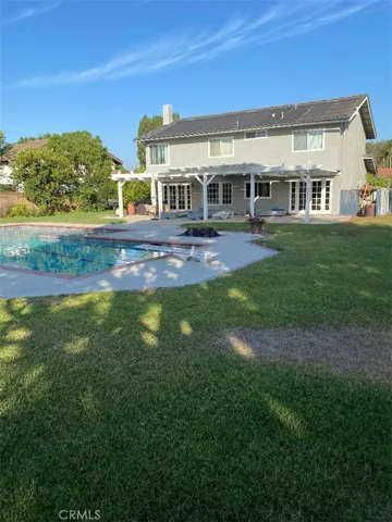 Back yard with Pool, Patio Cover