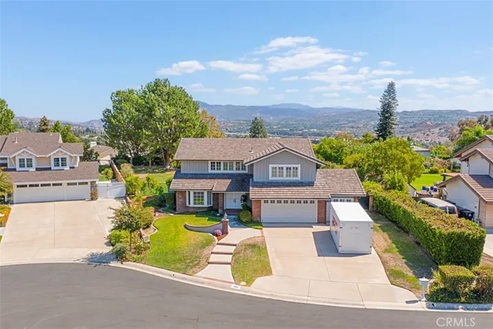 Aerial Front View of home