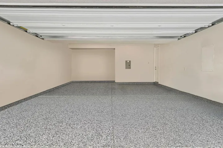 Epoxy floor, EV charger, Storage nook, tankless water heater