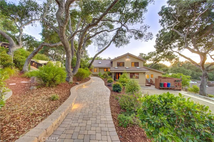 walkway in back of main home