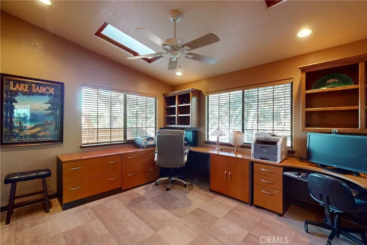 Downstairs office area