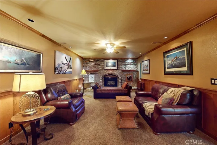 Downstairs den