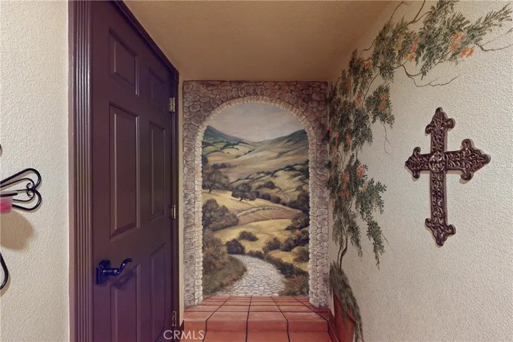 downstairs hall, door leads to attached garage