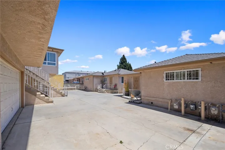 back courtyard/ parking