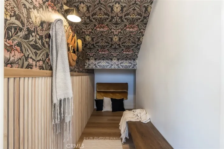 speakeasy hideaway/mudroom at entry