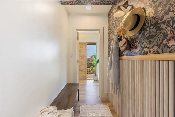 speakeasy hideaway/mudroom at entry