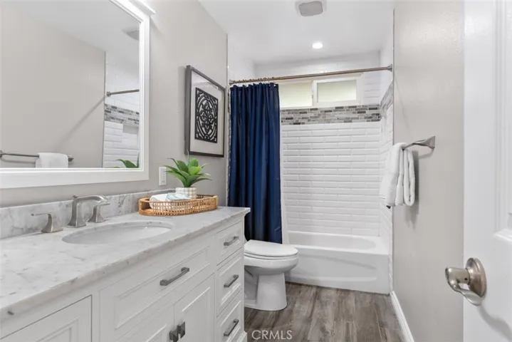 Recently remodeled guest bathroom.