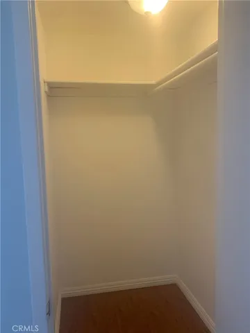 walk in closet in the master suite