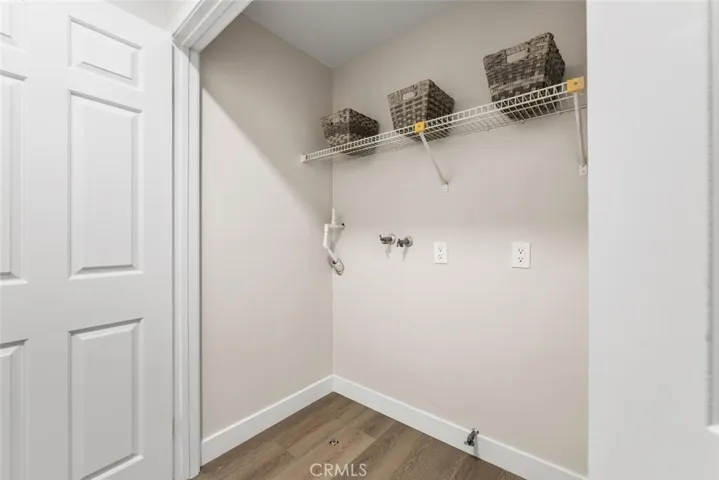 Inside laundry room.