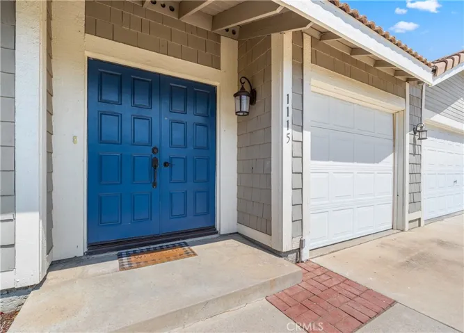 Front double door entrance