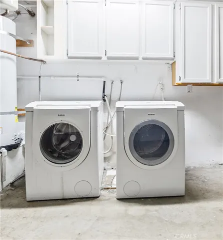 Laundry in garage