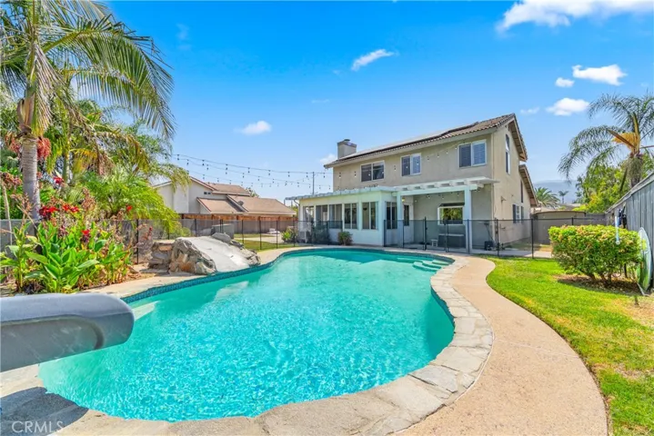 Enclosed pool area
