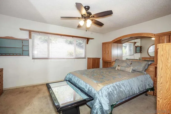 Large primary suite with cut outs for dresser.