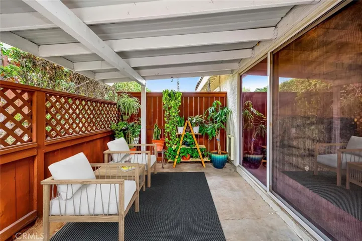 Private Rear Patio (staged)