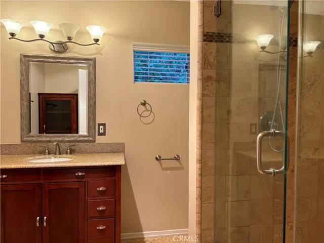 Primary bathroom with large stall shower