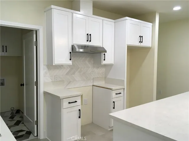 View of where your fridge will go!