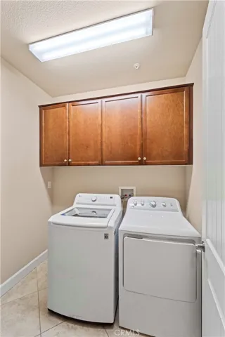 Convenient laundry room with storage
