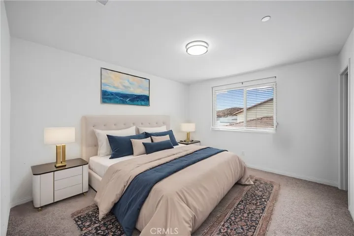 Upstairs Bedroom, virtually staged.