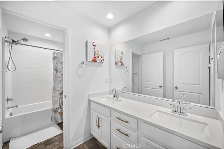 Upstairs Bathroom dual sink
