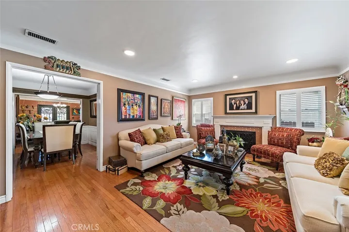 Living Room with Gas fireplace